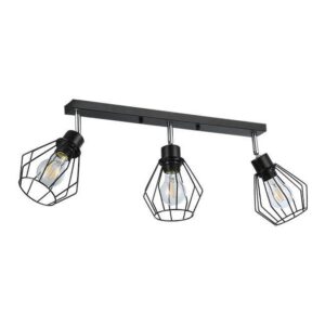 LAMPA SUFITOWA CZARNA 3XE27 LISTWA OTTO