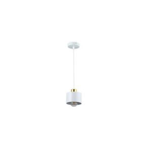 21003 LAMPA WISZĄCA BIAŁA/ZŁOTA 1XE27 ELZA
