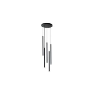 21014 LAMPA WISZĄCA CZARNA 7XG9 OKRĄGŁA PIERO