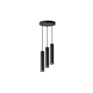 21026 LAMPA WISZĄCA CZARNA 3XGU10 OKRĄGŁA