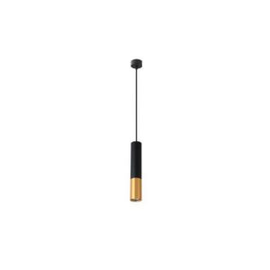 21032 LAMPA WISZĄCA CZARNA/ZŁOTA 1XGU10 KEON