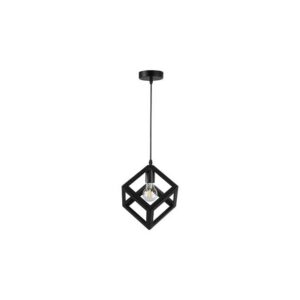 27767 LAMPA WISZĄCA CZARNA 1XE27 CUBE