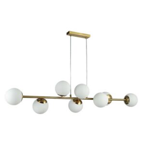 30611 LAMPA WISZĄCA ZŁOTA 120CM 8XE27 BALI