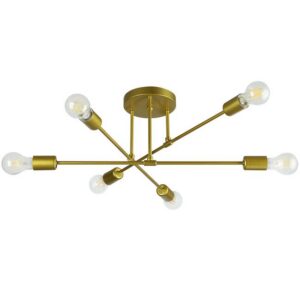 30692 LAMPA WISZĄCA ZŁOTA 6XE27 70CM ELIOT