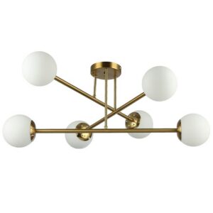 30773 LAMPA WISZĄCA ZŁOTA 6XE27 77CM BALI