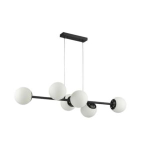 30855 LAMPA WISZĄCA CZARNA 6XE27 90CM BALI