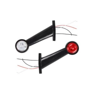 30952 LAMPA OBRYSOWA 2SZT. 2XSMD BIAŁA+CZERWONA