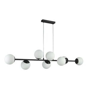 31482 LAMPA WISZĄCA CZARNA 8XE27 120CM BALI
