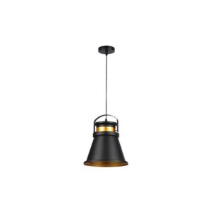 31489 LAMPA WISZĄCA CZARNA/MIEDŹ E27 25CM TAO