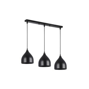 31699 LAMPA WISZĄCA CZARNA 3XE27 LISTWA COMO