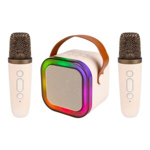GŁOŚNIK BLUETOOTH KARAOKE 2 MIKROFONY