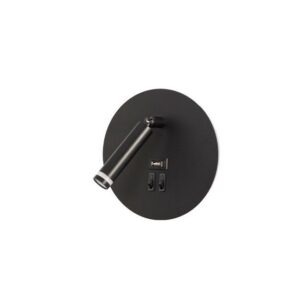 KINKIET PIERO 1xG9 7W LED USB CZARNY 1365 KINKIET LED USB PIERO CZARNY 1xG9 7W