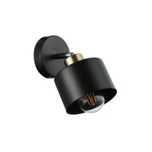 Kinkiet E27 LED Elza ruchomy czarny + miedź 3773 KINKIET LED RUCHOMY ELZA E27 CZARNY + MIEDŹ