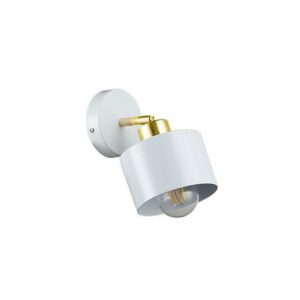 Kinkiet E27 LED Elza ruchomy x1 biały + złoty KINKIET LED RUCHOMY ELZA E27 x1 BIAŁY + ZŁOTY