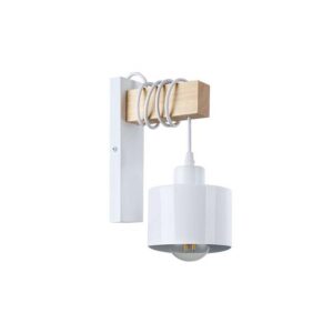 KINKIET LED WISZĄCY ELZA E27 x1 BIAŁY + WD