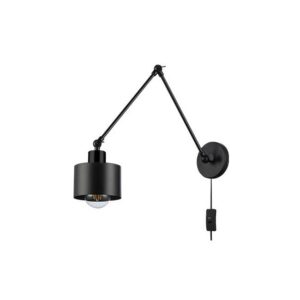 Kinkiet E27 LED Elza wysięgnik x1 czarny 0123 KINKIET LED WYSIĘGNIK ELZA E27 X1 CZARNY
