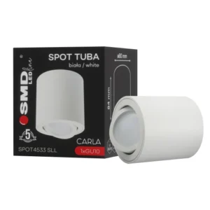$ SPOT TUBA CARLA ROUND GU10 BIAŁY 5Y SMD LEDline SPOT BIAŁY TUBA CARLA ROUND GU10