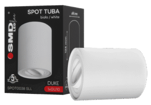 $ SPOT TUBA DUKE ROUND GU10 BIAŁY 5Y SMD LEDline SPOT BIAŁY TUBA DUKE ROUND GU10