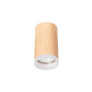 SPOT TUBA ROUND 1xGU10 55X100mm DREWNO 4211 SPOT TUBA DREWNO ROUND 1xGU10 55X100mm